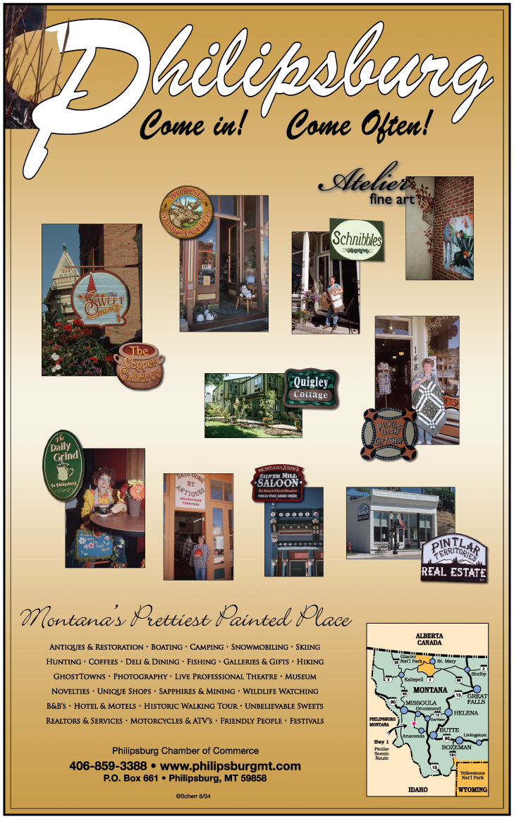 December 2004 Philipsburg Chamber of Commerce
									<br>
									Page xx
									&nbsp;&nbsp;&diams;&nbsp;&nbsp;
									10"W x 16"H<br>
									30# Newsprint